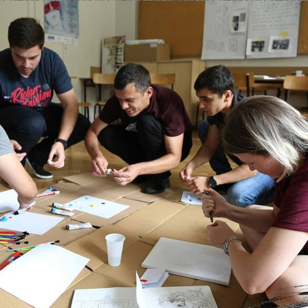 Art class “Genocide through my eyes”.