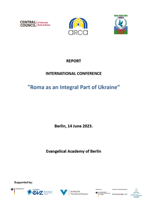 Звіт міжнародної коференції «Роми як невід'ємна частина України»